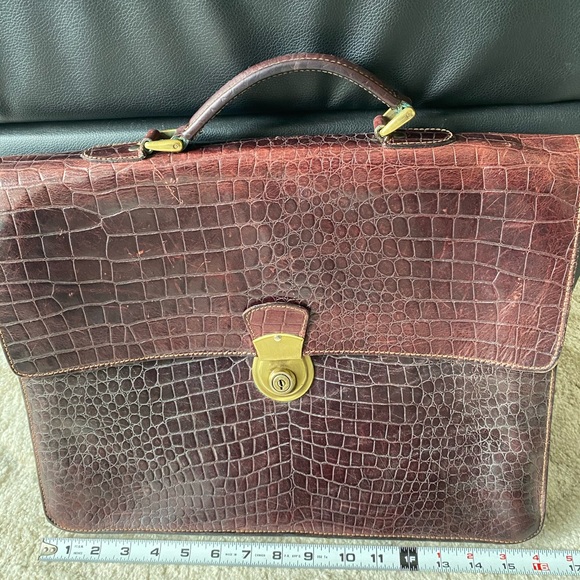 Vintage Ted Benson Collection leather briefcase - Picture 11 of 14